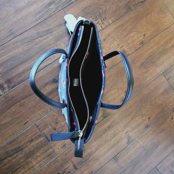 Kate Spade Women's The Little Belt Black Red Cherry Satchel Shoulder Handbag - Picture 9 of 14